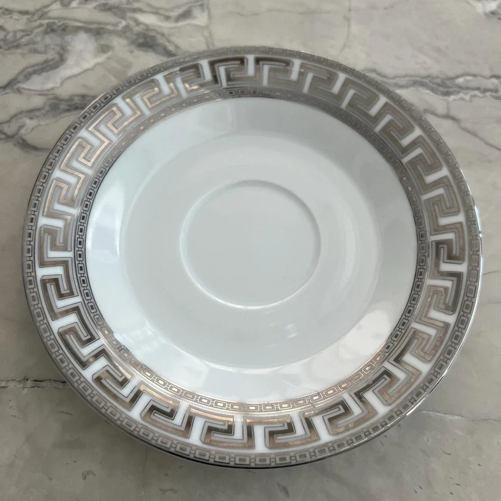 Casati‎ Bavaria Greek Key Silver Pewter dish assortment